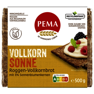 PEMA-Plus-Vollkorn-Sonne-500g